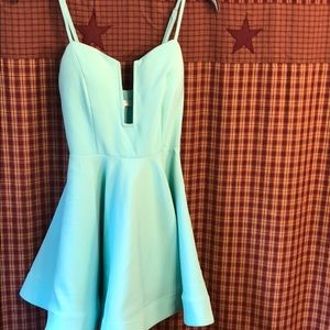 Sea foam green dress